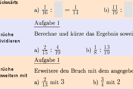 Aufgaben auswählen